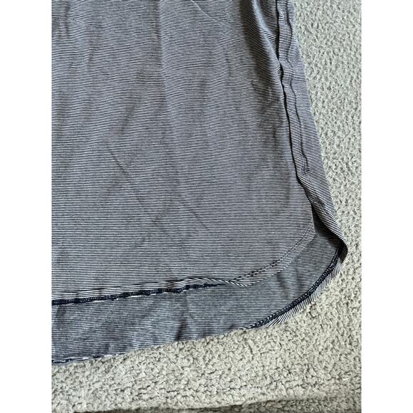 Soft Surroundings Top 3X Cotton Stretch Striped Cuffed Short Sleeve T-Shirt - Picture 4 of 12